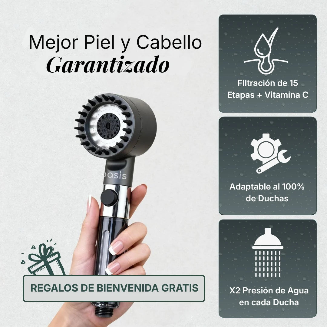 OASIS Cabezal con Sistema de Filtración 15 Etapas + Vitamina C