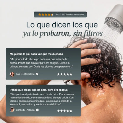 OASIS Cabezal con Sistema de Filtración 15 Etapas + Vitamina C
